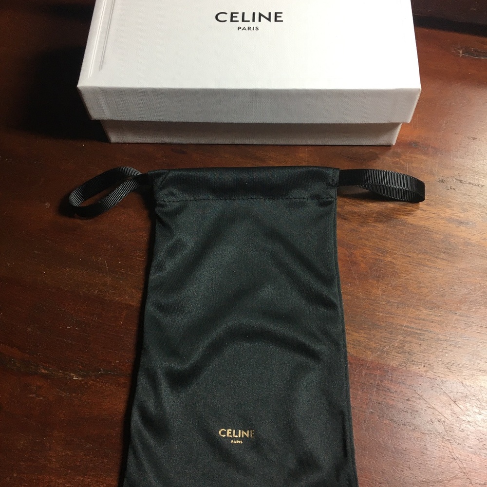 Celine Pull String Sunglasses Sleeve W/Box - image 1